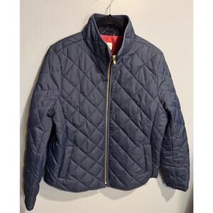 EUC J. Crew Women's Jacket in Navy Blue - Size Medium